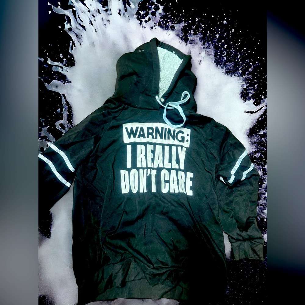 Bobbie Brooks I really don’t care hoodie